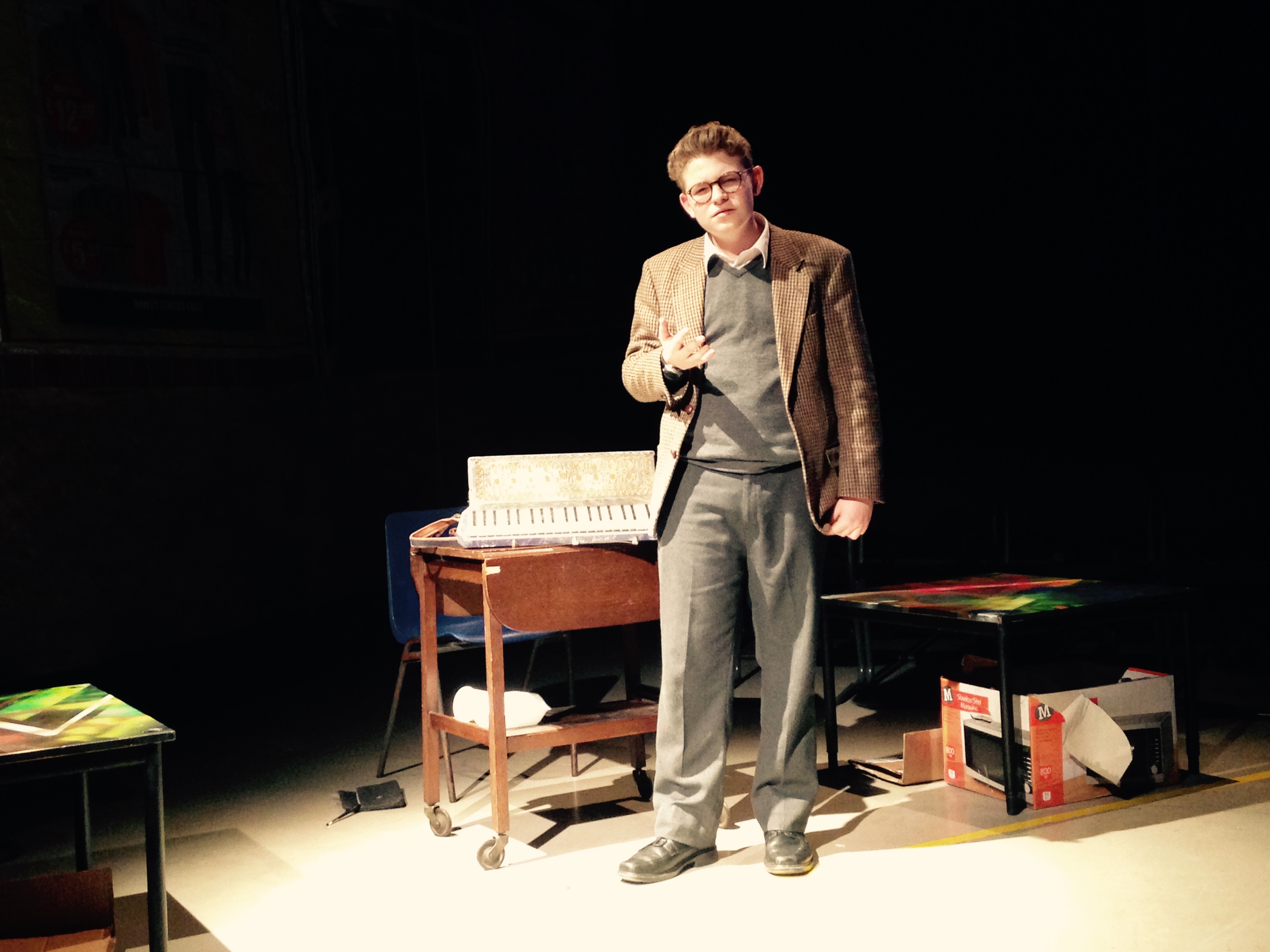 Fourth Form Play, The Accordion Shop, performed as part of the National Theatre Connections, February 2015